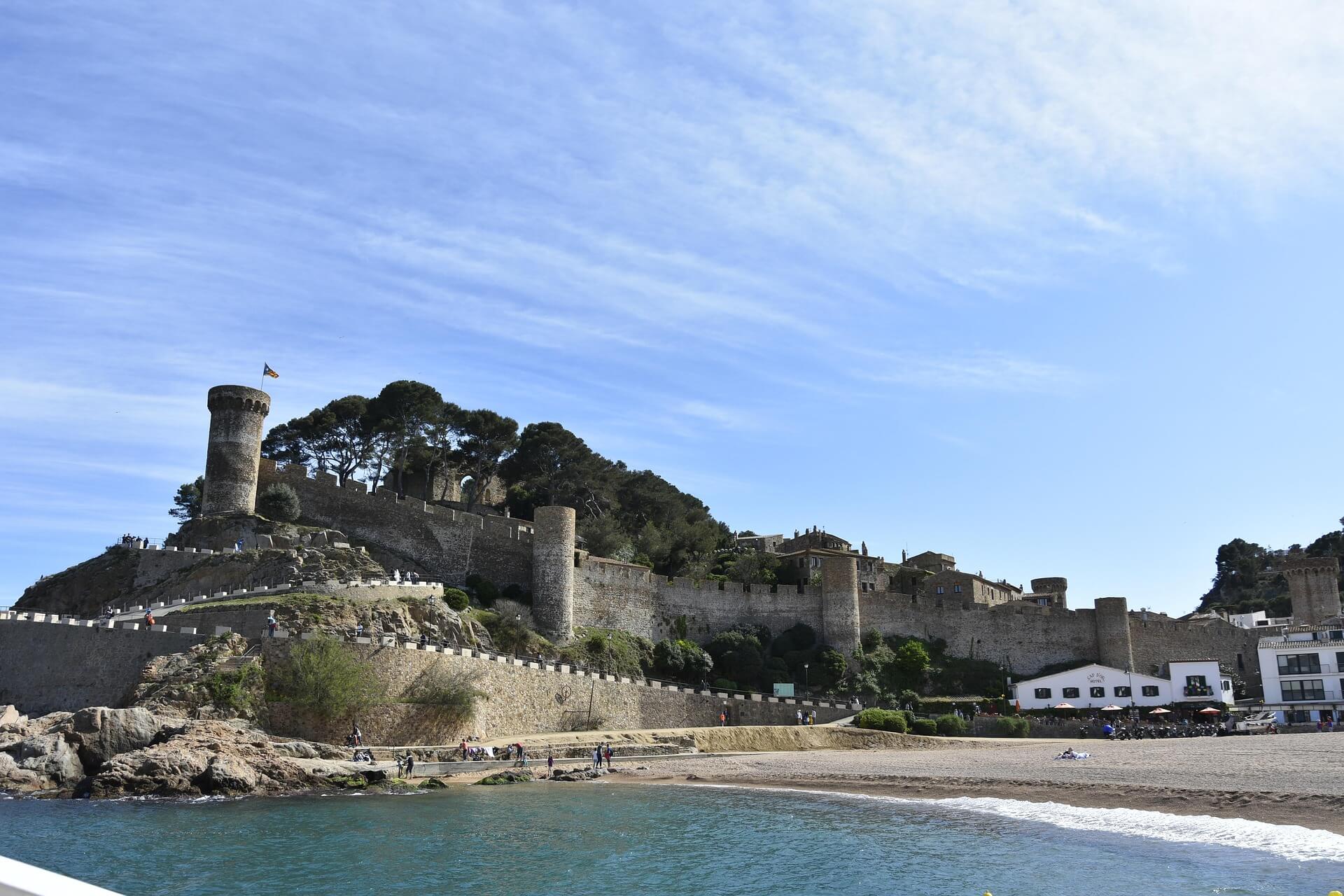 Tossa de Mar's medieval castle above the bay