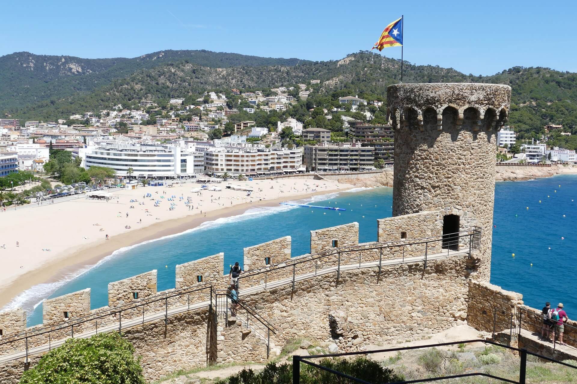 Tossa de Mar castle and bay, evoking the four-month Modelo 210 clock
